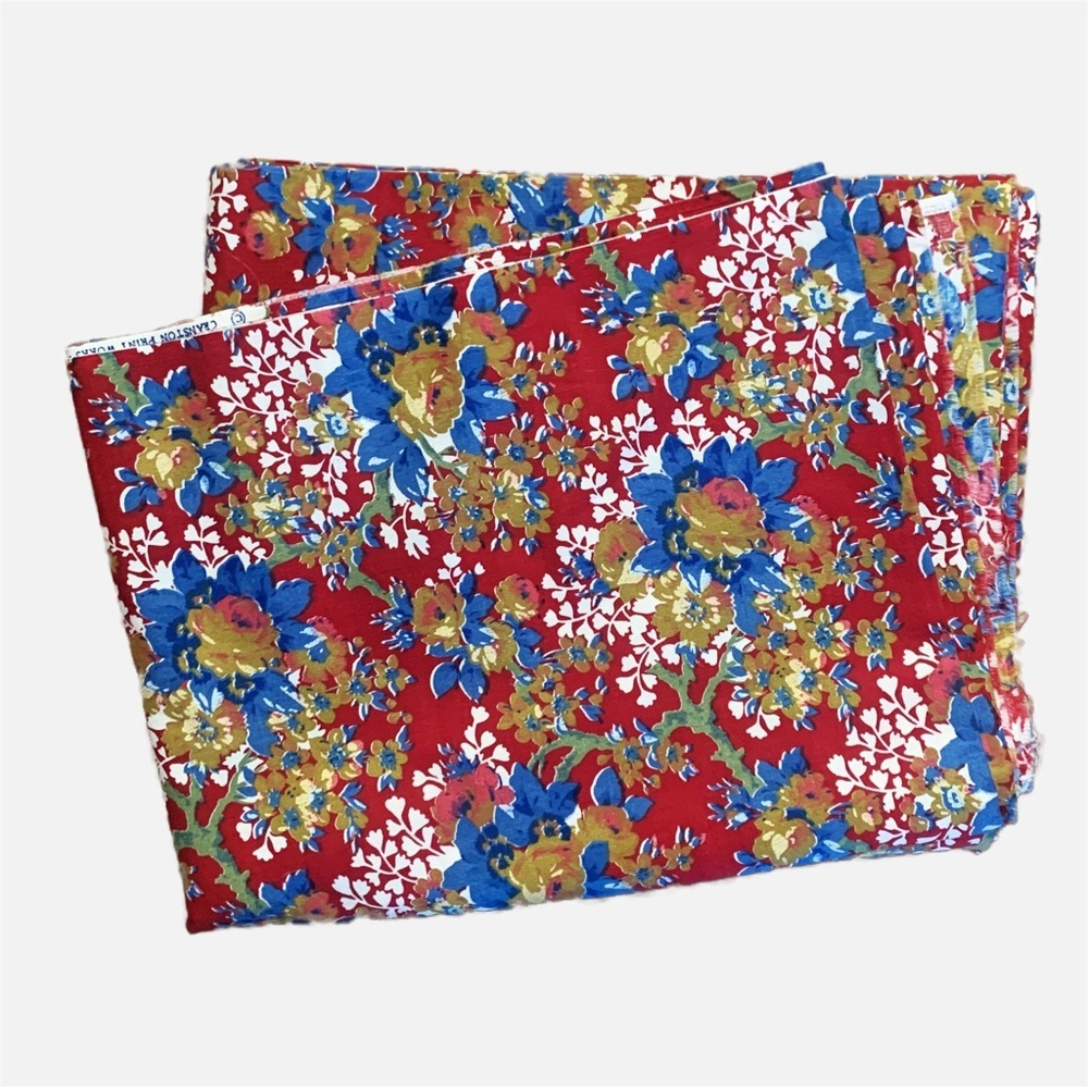 Cranston Print Works Floral Print Fabric Made in USA